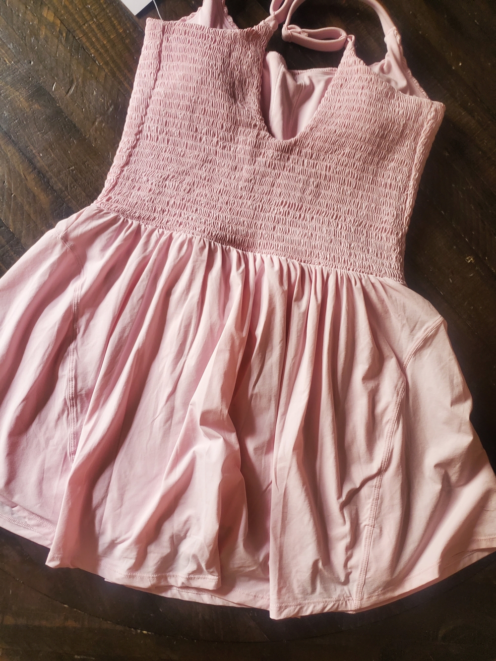JoyLab Pink Smocked Active Dress - Picture 7 of 9